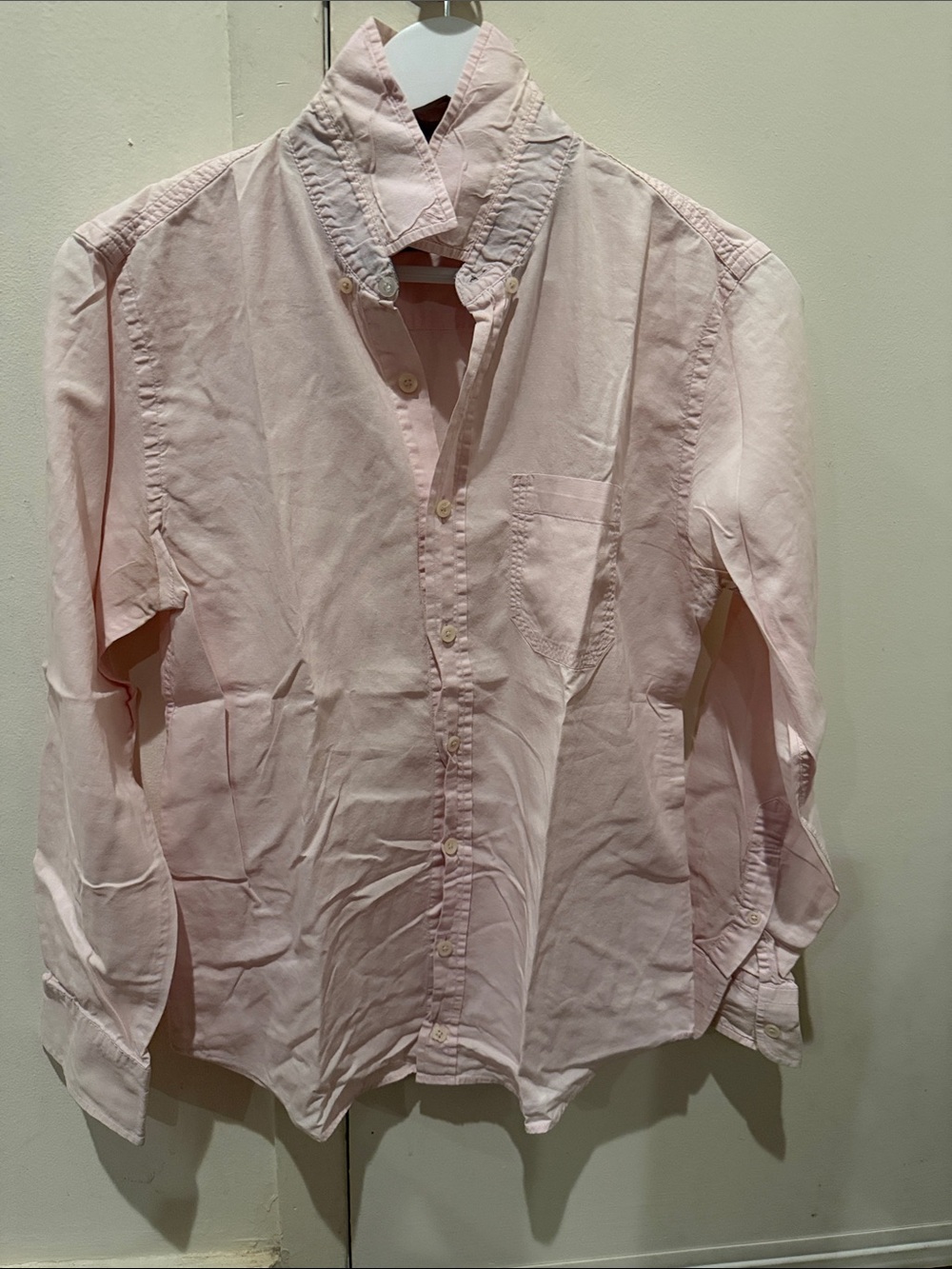 Pull&Bear Light Pink Casual Button-Down Shirt